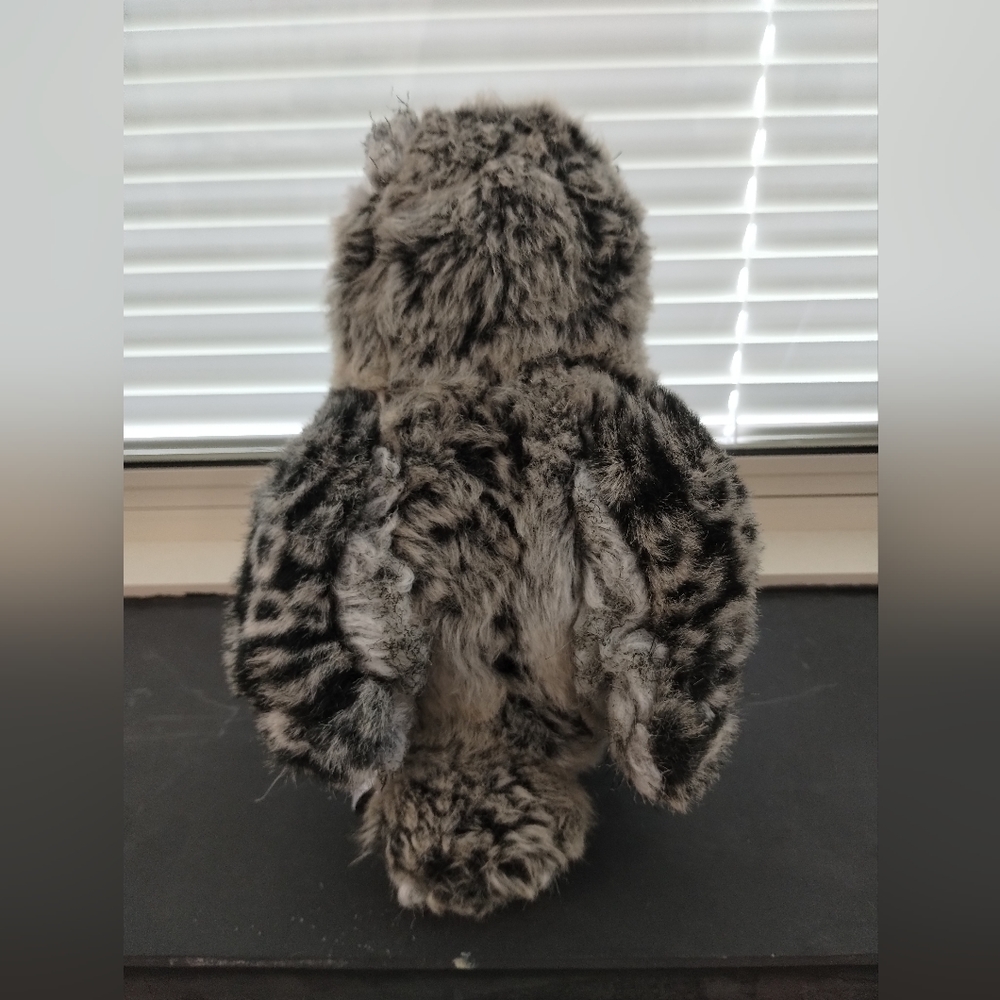 Aurora Great Horned Owl 9" Stuffed Realistic Animal Plush - Picture 5 of 13